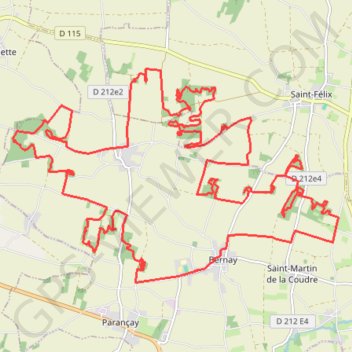 Itinéraire Rando Vtt Bernay Saint-Martin, distance, dénivelé, altitude, carte, profil, trace GPS
