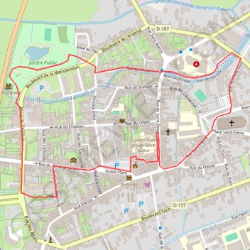 Itinéraire Promenade « à livres ouverts » à Aire-sur-la Lys, distance, dénivelé, altitude, carte, profil, trace GPS