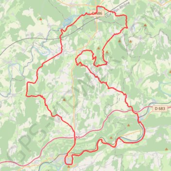 Itinéraire Les Châteaux - Doubs, distance, dénivelé, altitude, carte, profil, trace GPS