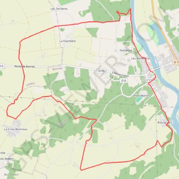 Itinéraire Le maréchal rêvant - Bonnes en Vienne Moulières, distance, dénivelé, altitude, carte, profil, trace GPS