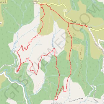 Itinéraire Peyre-Thines, Ardèche, distance, dénivelé, altitude, carte, profil, trace GPS