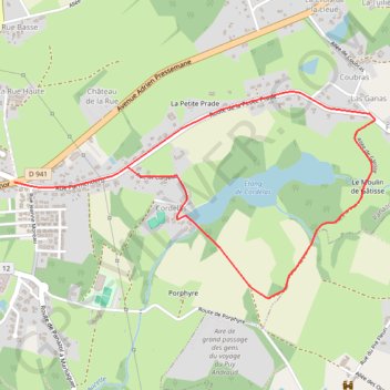 Itinéraire Circuit autour de Cordelas - Panazol, distance, dénivelé, altitude, carte, profil, trace GPS