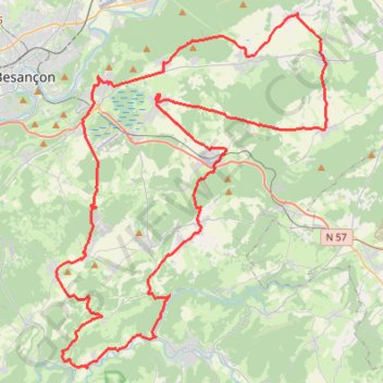 Itinéraire Entre 2 monts - Saône, distance, dénivelé, altitude, carte, profil, trace GPS