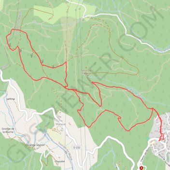 Itinéraire Marche Saint georges, distance, dénivelé, altitude, carte, profil, trace GPS