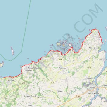 Itinéraire trace, distance, dénivelé, altitude, carte, profil, trace GPS