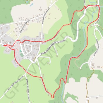 Itinéraire Montagnes du Matin - Salvizinet, distance, dénivelé, altitude, carte, profil, trace GPS