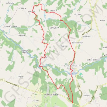 Itinéraire Circuit du Tram - Saint-Bonnet-Briance, distance, dénivelé, altitude, carte, profil, trace GPS