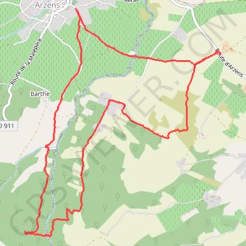 Itinéraire 11-125, distance, dénivelé, altitude, carte, profil, trace GPS