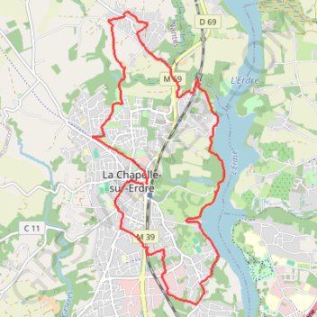 Itinéraire Rando entre la chapelle et mouline, distance, dénivelé, altitude, carte, profil, trace GPS