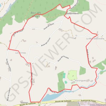 Itinéraire Chazelles sur Lyon, distance, dénivelé, altitude, carte, profil, trace GPS