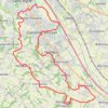 Itinéraire Sur les coteaux entre Ramonville et Mongiscard, distance, dénivelé, altitude, carte, profil, trace GPS