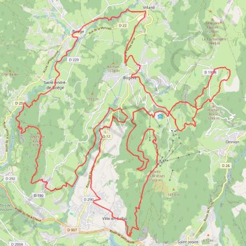 Itinéraire Les Brasses coulées, distance, dénivelé, altitude, carte, profil, trace GPS
