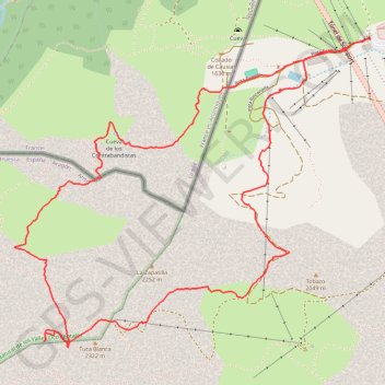Itinéraire Puntas de Esper, distance, dénivelé, altitude, carte, profil, trace GPS