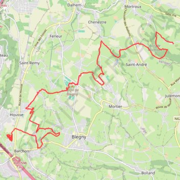 Itinéraire 45 km 2024 scouts, distance, dénivelé, altitude, carte, profil, trace GPS