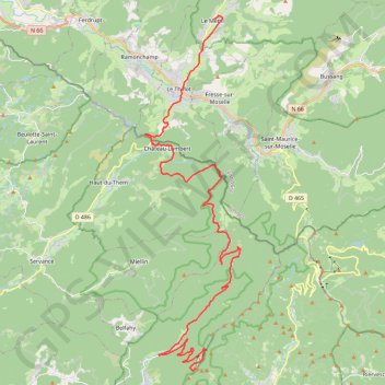 Itinéraire SPdBF home, distance, dénivelé, altitude, carte, profil, trace GPS