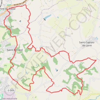 Itinéraire En agenais autour de Saint-Amans, distance, dénivelé, altitude, carte, profil, trace GPS