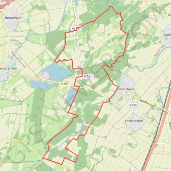Itinéraire Le Long des Canaux, distance, dénivelé, altitude, carte, profil, trace GPS