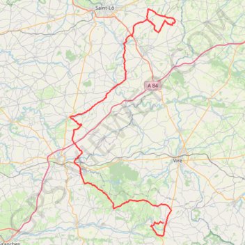 Itinéraire TM2025 St Jean D'elle Sourdeval V2-19423570, distance, dénivelé, altitude, carte, profil, trace GPS