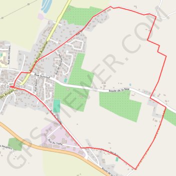 Itinéraire Chemin de la Barretterie - Epaignes, distance, dénivelé, altitude, carte, profil, trace GPS
