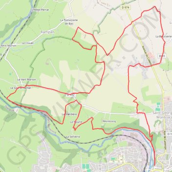 Itinéraire Au pied des remparts de Saint-Lô, distance, dénivelé, altitude, carte, profil, trace GPS