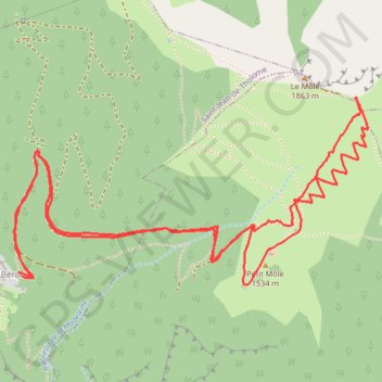 Itinéraire Ski Rando Sommet du Môle en Haute-Savoie, distance, dénivelé, altitude, carte, profil, trace GPS