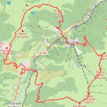 Itinéraire Montagne dimanche, distance, dénivelé, altitude, carte, profil, trace GPS