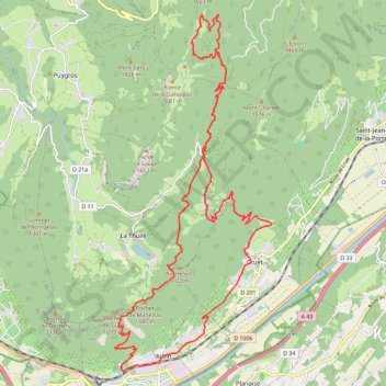 Itinéraire Col de la Buffaz, distance, dénivelé, altitude, carte, profil, trace GPS