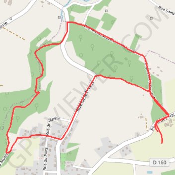 Itinéraire Le Mesnil Ozenne, distance, dénivelé, altitude, carte, profil, trace GPS