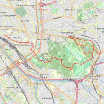 Itinéraire De Nogent-sur-Marne à la Bastille, distance, dénivelé, altitude, carte, profil, trace GPS