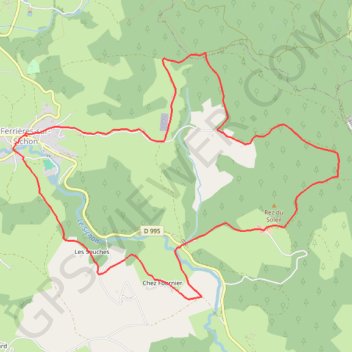 Itinéraire Randonnée en boucle depuis Ferrières-sur-Sichon (Allier), distance, dénivelé, altitude, carte, profil, trace GPS