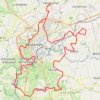 Itinéraire Autour de Coutances jusqu'à Saussey - Monthuchon, distance, dénivelé, altitude, carte, profil, trace GPS