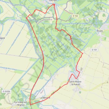 Itinéraire damvix, distance, dénivelé, altitude, carte, profil, trace GPS