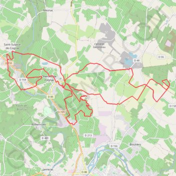 Itinéraire St Sulpice aucun interet, distance, dénivelé, altitude, carte, profil, trace GPS
