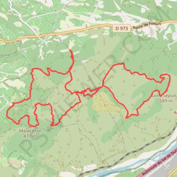 Itinéraire Mirabeau avec Guillaume, distance, dénivelé, altitude, carte, profil, trace GPS