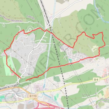 Itinéraire Rando les pennes, distance, dénivelé, altitude, carte, profil, trace GPS