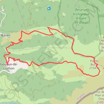Itinéraire _Pic-Burat-boucle-29-05-2020, distance, dénivelé, altitude, carte, profil, trace GPS