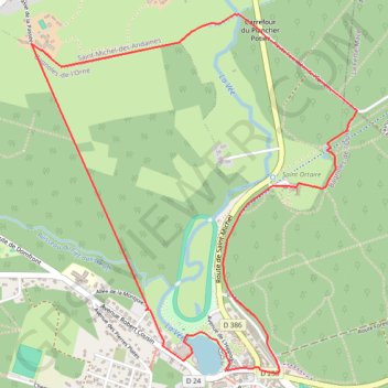 Itinéraire Entre ville et campagne à Bagnoles-de-l'Orne, distance, dénivelé, altitude, carte, profil, trace GPS