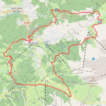 Itinéraire Sur les traces du Bélier des Aravis_1, distance, dénivelé, altitude, carte, profil, trace GPS