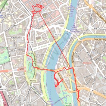 Itinéraire Liège, distance, dénivelé, altitude, carte, profil, trace GPS