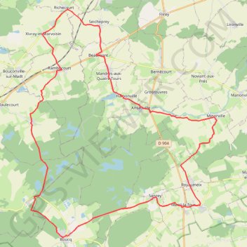 Itinéraire La forêt de la Reine et ses mystères, distance, dénivelé, altitude, carte, profil, trace GPS