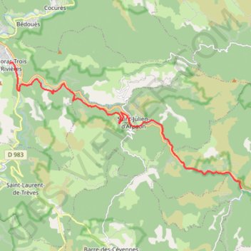 Itinéraire Étape 3 du GR 70, distance, dénivelé, altitude, carte, profil, trace GPS