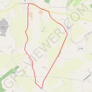 Itinéraire Rouxeville, distance, dénivelé, altitude, carte, profil, trace GPS