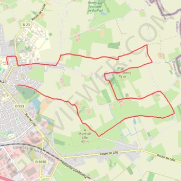 Itinéraire Ravensberg, distance, dénivelé, altitude, carte, profil, trace GPS