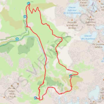 Itinéraire Vallonpierre-Chabournéou, distance, dénivelé, altitude, carte, profil, trace GPS