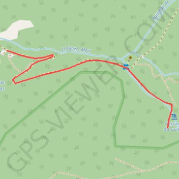 Itinéraire Vallée du Guiers mort, distance, dénivelé, altitude, carte, profil, trace GPS
