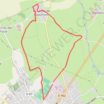 Itinéraire 1 - jcm_2025_marche_5_km-18480011-1739961759-922, distance, dénivelé, altitude, carte, profil, trace GPS