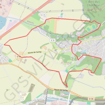 Itinéraire Vauhallan Sarclay, distance, dénivelé, altitude, carte, profil, trace GPS