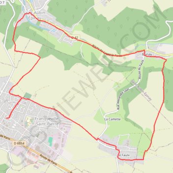 Itinéraire Le Faulx, distance, dénivelé, altitude, carte, profil, trace GPS