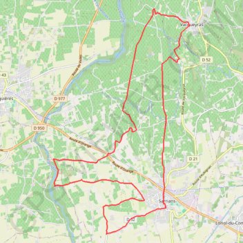 Itinéraire Les vignes Comtadines - Sarrians, distance, dénivelé, altitude, carte, profil, trace GPS