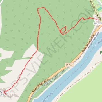 Itinéraire Pech du Gard, distance, dénivelé, altitude, carte, profil, trace GPS